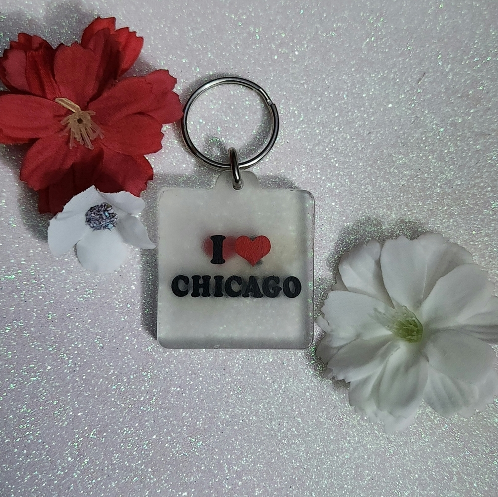 I Love Chicago Keyring - Picture 1 of 1
